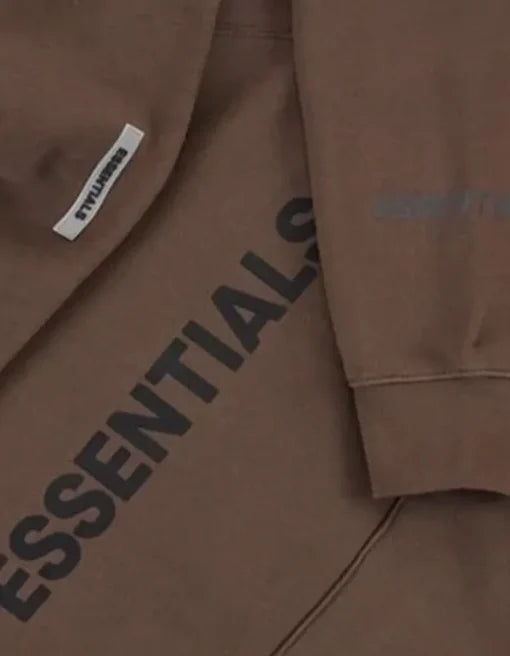 Fear Of God Essentials Brown Hoodie