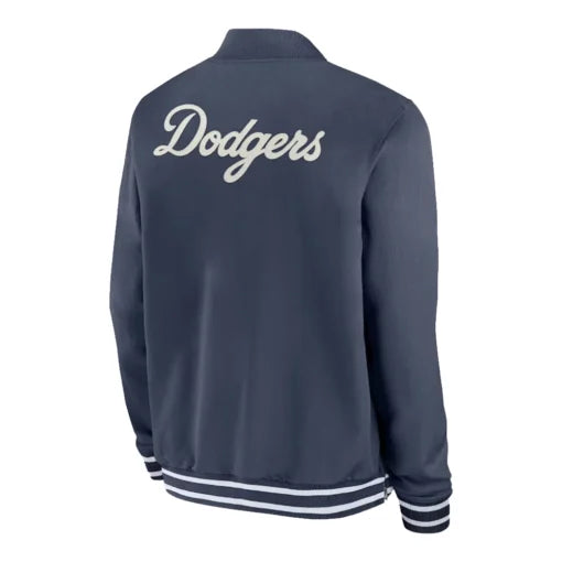 LA Dodgers Black Varsity Wool Jacket