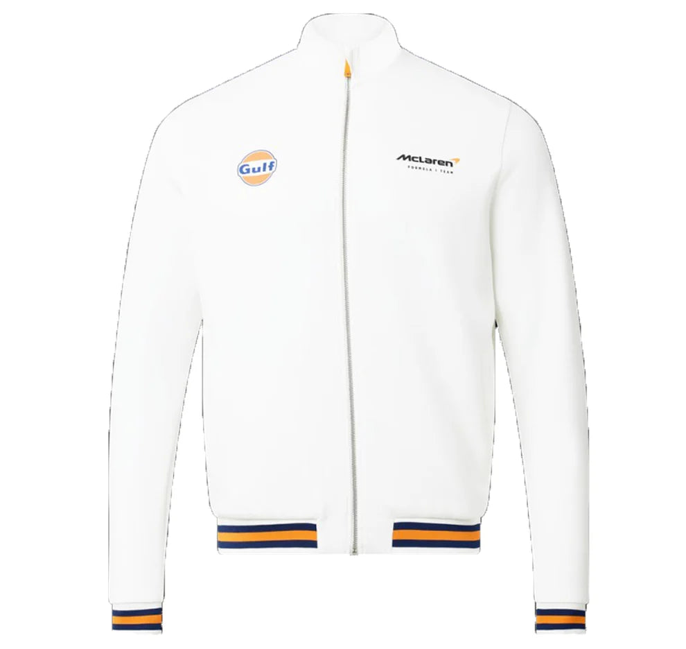 McLaren F1 Mens Gulf Track White & Blue Hoodie