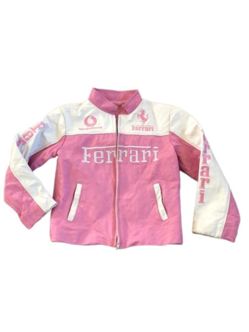 Pink Ferrari Leather Jacket