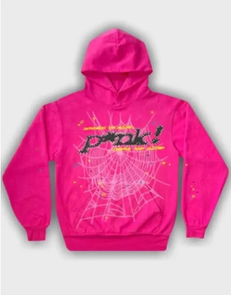 Pink Sp5der Fleece Hoodie